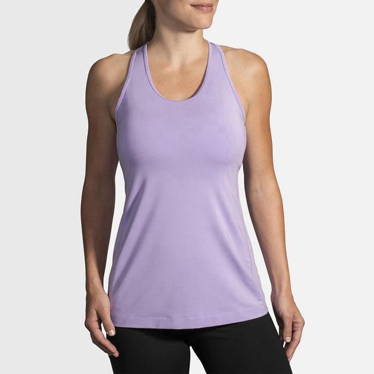 Brooks Pick-Up Hardlooptanktop voor Dames Roze (KPFMY-6598)